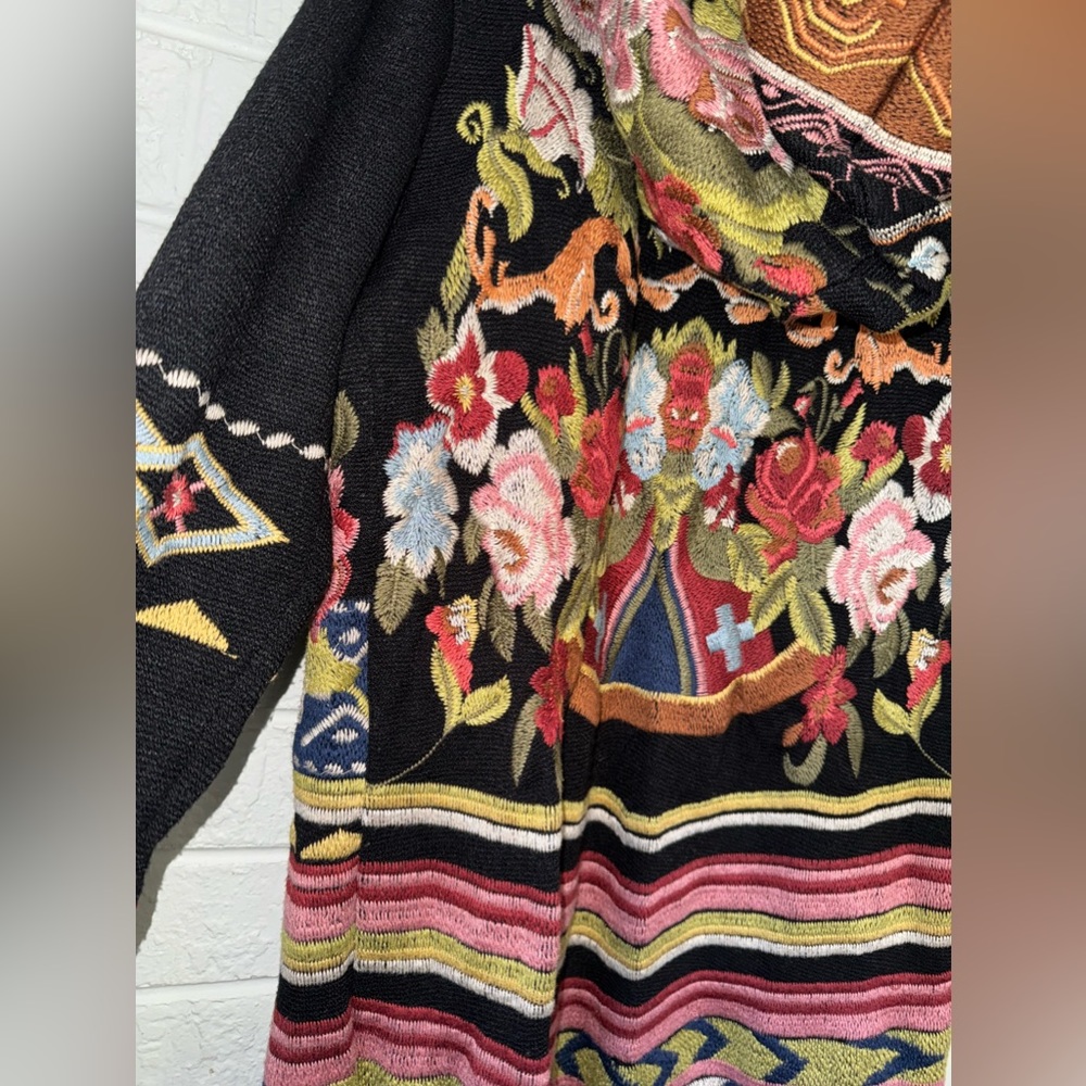 NWT Johnny Was -Biya Duster Hoodie Heavy Coat Sz M ✨ - Picture 15 of 16